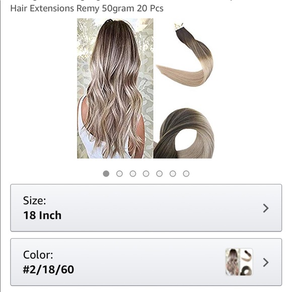 Full Shine 18 inch tape in extensions - Picture 1 of 4